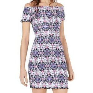 ULTRA FLIRT Juniors Off-The-Shoulder Casual Mini Dress - Sz M, Medium NEW NO TAG